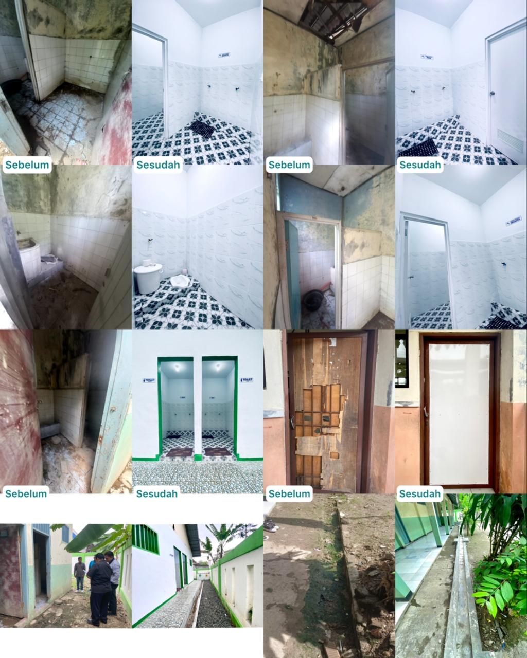 Program CSR Bidang Pendidikan berupa renovasi sarana prasarana sekolah, peningkatan fasilitas sanitasi, serta penyediaan sarana pendukung kebersihan dan lingkungan sekolah.